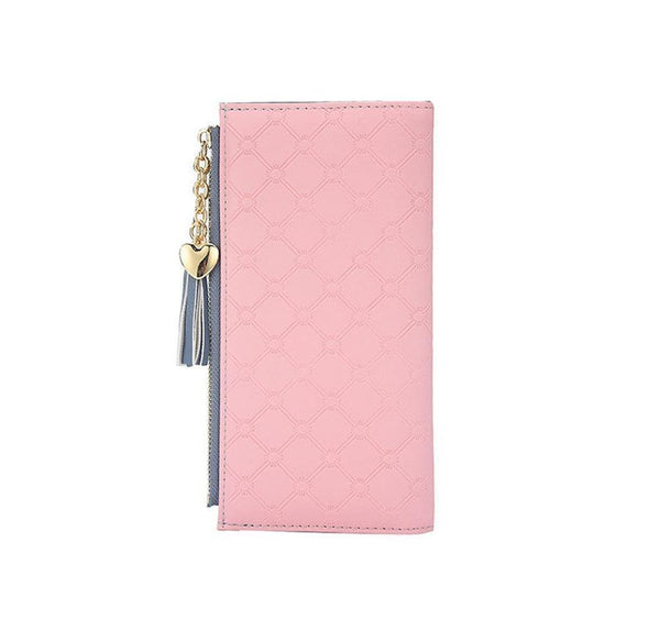 Planet Gates Women's Wallet Ladies Leather PU Purses Hasp Clutch Long Zipper Phone Holder  Female Wallets Tassel Coin Pocket Card Money