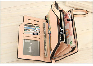 Planet Gates Women's Wallet Lady Zipper Hasp women's purse Purse Long Style Closure Huge Capacity Fashion Handbag Money Bag More Card Slots