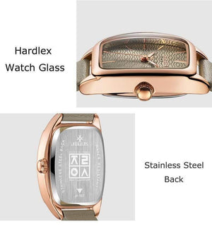 Planet Gates Women's Watch Japan Quartz Hours Fashion Wave-like Clock Leather Bracelet Modern Classic Girl Birthday Gift Julius Box