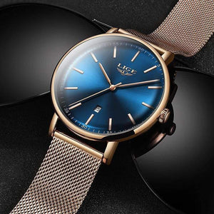 Planet Gates Women's Watch  Top Brand Luxury Women Fashion Casual All Steel Ultra-Thin Mesh Belt Quartz Clock Relogio Feminino+Box