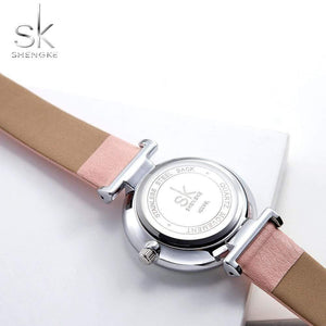 Planet Gates Women's Watches Luxury Ladies Watch Leather Watches For Women Fashion Bayan Kol Saati Diamond Reloj Mujer
