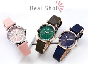 Planet Gates Women's Watches Luxury Ladies Watch Leather Watches For Women Fashion Bayan Kol Saati Diamond Reloj Mujer
