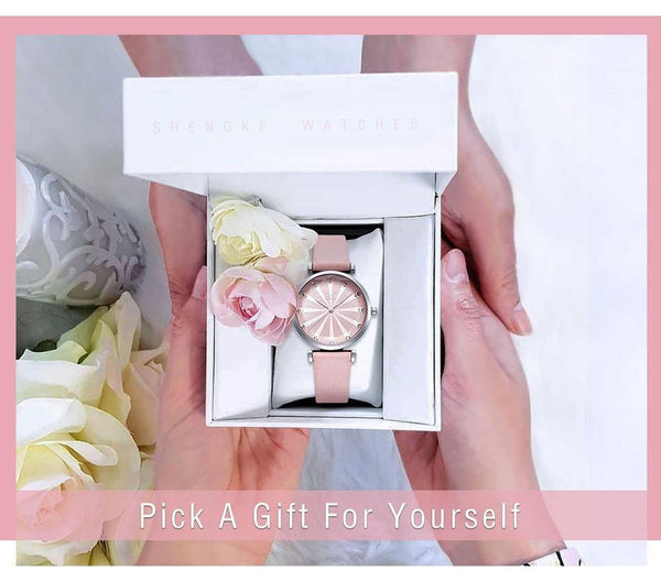 Planet Gates Women's Watches Luxury Ladies Watch Leather Watches For Women Fashion Bayan Kol Saati Diamond Reloj Mujer