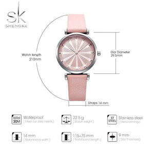 Planet Gates Women's Watches Luxury Ladies Watch Leather Watches For Women Fashion Bayan Kol Saati Diamond Reloj Mujer