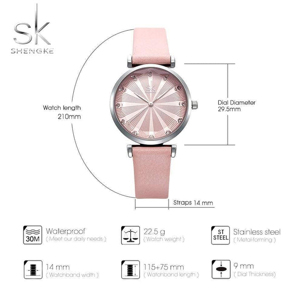 Planet Gates Women's Watches Luxury Ladies Watch Leather Watches For Women Fashion Bayan Kol Saati Diamond Reloj Mujer