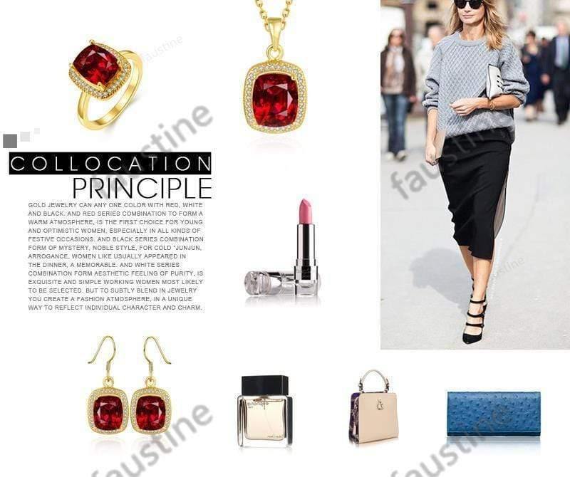 Planet Gates Women's Wedding fast shipping>>women's jewelry gem yellow Necklace Bracelet Earring Ring sets silver jewelry