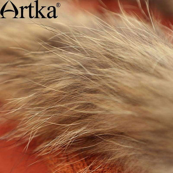 Planet Gates Women's Winter Parkas Raccoon Fur Hooded Winter Jacket For Women Lantern Sleeve Thick Warm Long Coat With Belt MA10152D