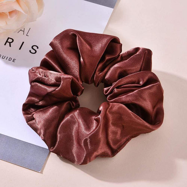 Women Satin Silk Hair Tie Elastic Scrunchies Ponytail Holder Hair Rope Rings New Christmas Hair Accessories