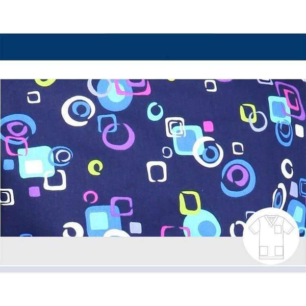 Planet Gates Women Scrub Top / S Hospital Clothing Man Woman Medical Scrub Top V Neck Printing Color Pet Doctors Operation Top Uniforms Top and Pant 2pcs