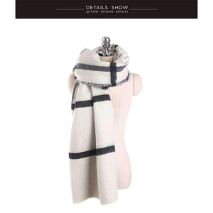 Planet Gates Women Shawls Stoles Winter Warm Scarf Luxury Brand Soft Fashion Thicken Plaid Wraps Wool Cashmere Scarves for Women