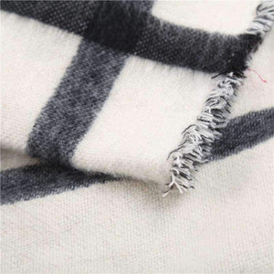 Planet Gates Women Shawls Stoles Winter Warm Scarf Luxury Brand Soft Fashion Thicken Plaid Wraps Wool Cashmere Scarves for Women