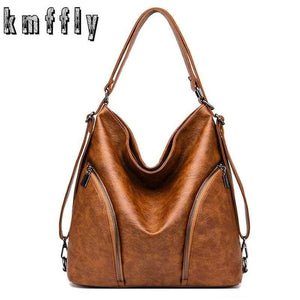 Women Shoulder Bag Fashion Women Handbags Retro Leather Large Capacity Tote Bag Casual