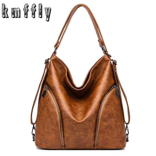 Women Shoulder Bag Fashion Women Handbags Retro Leather Large Capacity Tote Bag Casual