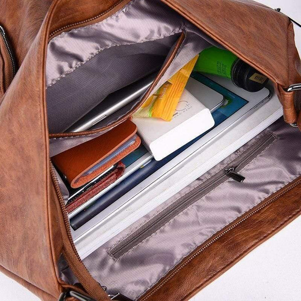 Women Shoulder Bag Fashion Women Handbags Retro Leather Large Capacity Tote Bag Casual