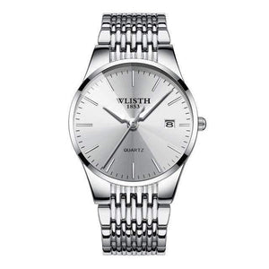 Planet Gates Women Silver White Watch Simple Business Women's Watches Waterproof Men Watch Black Ultra-Thin Lover Clock sevgili saati montre