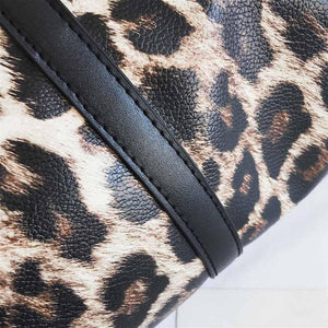 Planet Gates Women Sling Shoulder Handbag Large Capacity Leopard Crossbody Travel Bags PU Leather Weekend Duffel Messenger Bag Bolsas