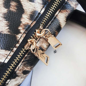 Planet Gates Women Sling Shoulder Handbag Large Capacity Leopard Crossbody Travel Bags PU Leather Weekend Duffel Messenger Bag Bolsas