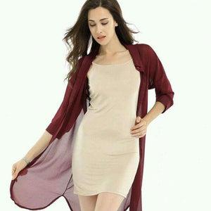 Planet Gates Women Slips 100%REAL SILK Full slips Healthy Under dress Anti emptied Intimates Everyday slip dress Nude Black White