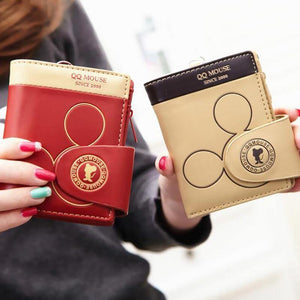 Planet Gates Women small wallet cartoon mickey cute coin purse hasp card holder womens wallets and purses female wallets famous brand