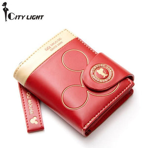 Planet Gates Women small wallet cartoon mickey cute coin purse hasp card holder womens wallets and purses female wallets famous brand