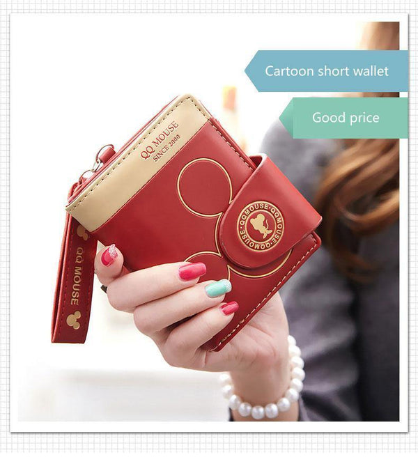 Planet Gates Women small wallet cartoon mickey cute coin purse hasp card holder womens wallets and purses female wallets famous brand