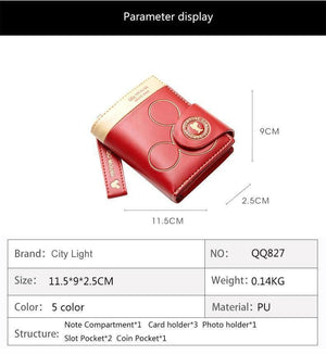 Planet Gates Women small wallet cartoon mickey cute coin purse hasp card holder womens wallets and purses female wallets famous brand