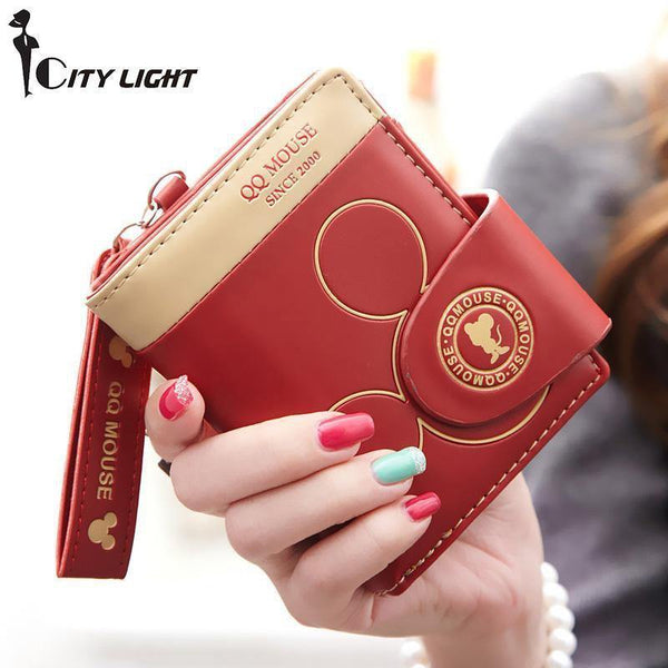 Planet Gates Women small wallet cartoon mickey cute coin purse hasp card holder womens wallets and purses female wallets famous brand