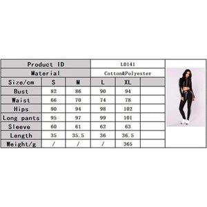 Planet Gates Women Sport Suit Top and Pants Fitness Casua Set Long Sleeves Sports Colthing Pants Workout Leggings Sexy Sweatsuit