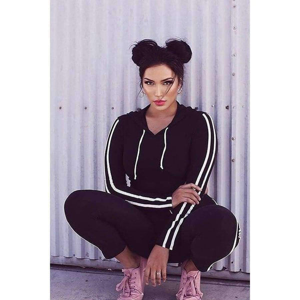 Planet Gates Women Sport Suit Top and Pants Fitness Casua Set Long Sleeves Sports Colthing Pants Workout Leggings Sexy Sweatsuit