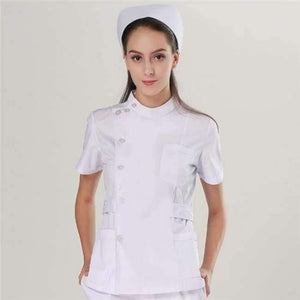 Planet Gates Women Suits 2 / S Women and Men Medical Wear Summer Doctor Sets Scrub Nurse Uniforms Hospital Clothing Lab Workwear Top and Pant Cheap Suits