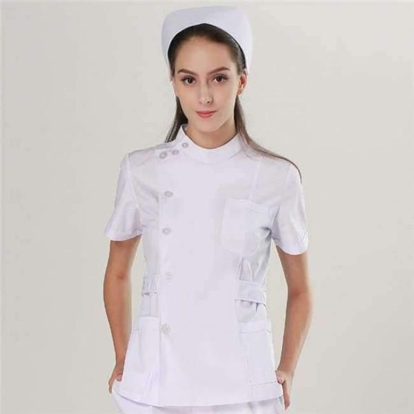 Planet Gates Women Suits 2 / S Women and Men Medical Wear Summer Doctor Sets Scrub Nurse Uniforms Hospital Clothing Lab Workwear Top and Pant Cheap Suits