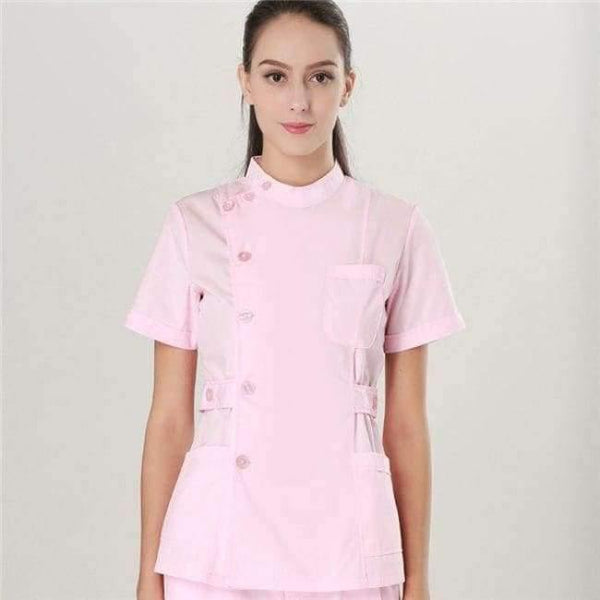 Planet Gates Women Suits 3 / S Women and Men Medical Wear Summer Doctor Sets Scrub Nurse Uniforms Hospital Clothing Lab Workwear Top and Pant Cheap Suits