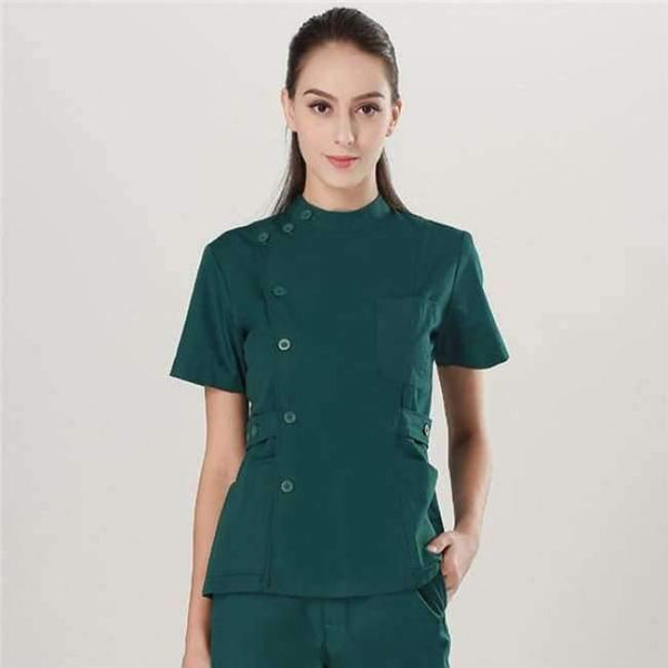 Planet Gates Women Suits 4 / S Women and Men Medical Wear Summer Doctor Sets Scrub Nurse Uniforms Hospital Clothing Lab Workwear Top and Pant Cheap Suits