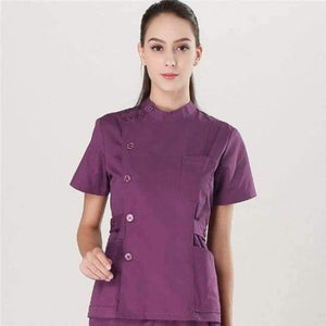 Planet Gates Women Suits 5 / S Women and Men Medical Wear Summer Doctor Sets Scrub Nurse Uniforms Hospital Clothing Lab Workwear Top and Pant Cheap Suits