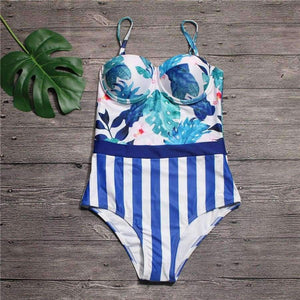Planet Gates Women Summer Swimwear for Women Size 2018 One Piece Sexy Swimsuit Brazil New Arriver Print Pfflook Swimming Suit Beachwear