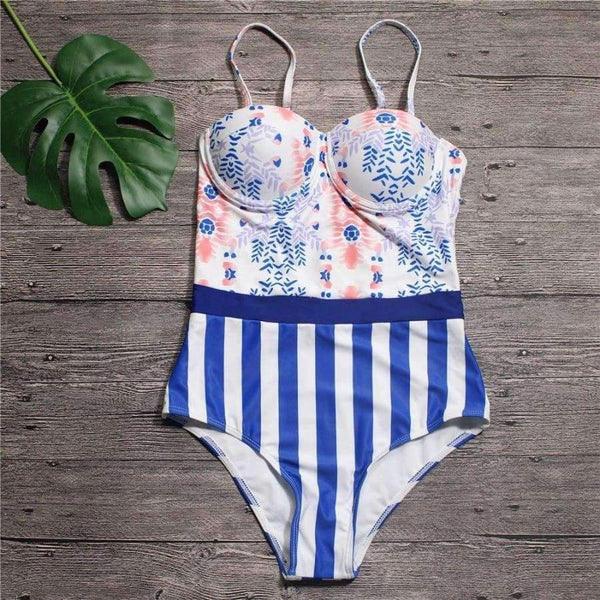 Planet Gates Women Summer Swimwear for Women Size 2018 One Piece Sexy Swimsuit Brazil New Arriver Print Pfflook Swimming Suit Beachwear