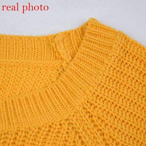 Planet Gates Women sweaters and pullovers korean style long sleeve casual crop sweater slim solid knitted jumpers sweter mujer