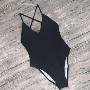 Planet Gates Women Swimwear Sexy high cut one piece swimsuit Backless swim suit Black White Red thong Bathing suit female Monokini