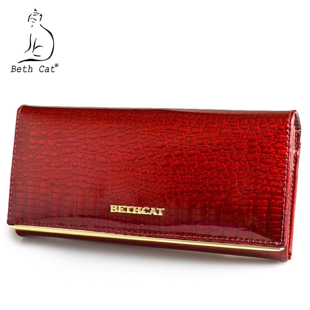 Planet Gates Women Wallet and Purses Genuine Leather Female Coin Card Holder Purse Ladies Money Bags Alligator Cow Wallets