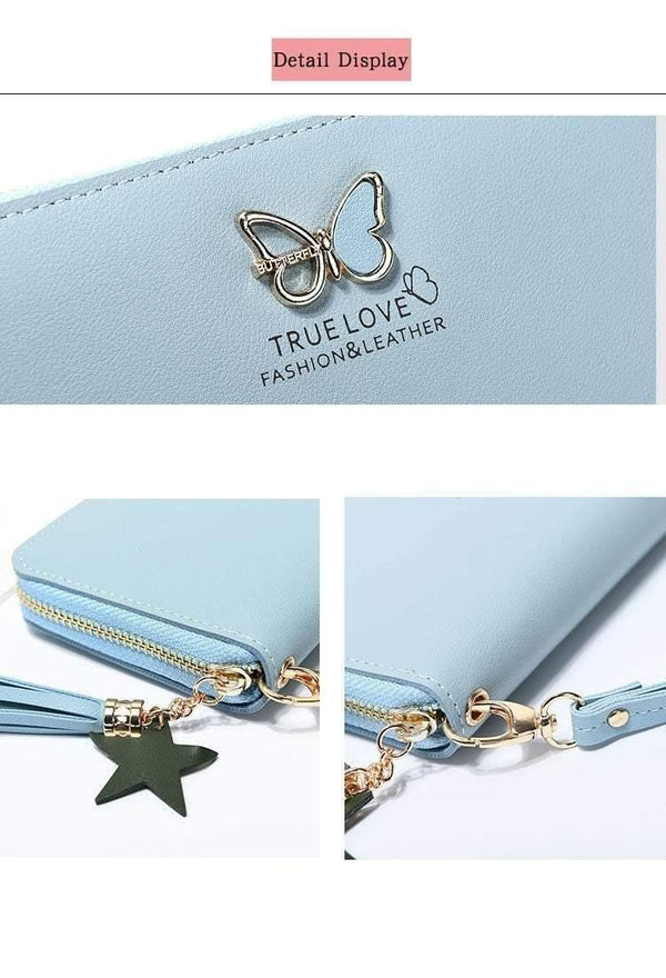 Planet Gates Women Wallet Butterfly Hollowed Best Wallet Female Case Phone Pocket Pouch Handbag Women's Purse Carteira Femme
