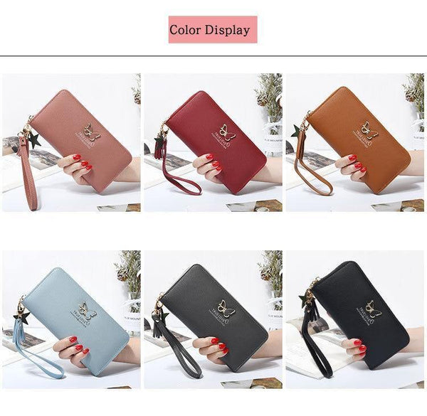 Planet Gates Women Wallet Butterfly Hollowed Best Wallet Female Case Phone Pocket Pouch Handbag Women's Purse Carteira Femme