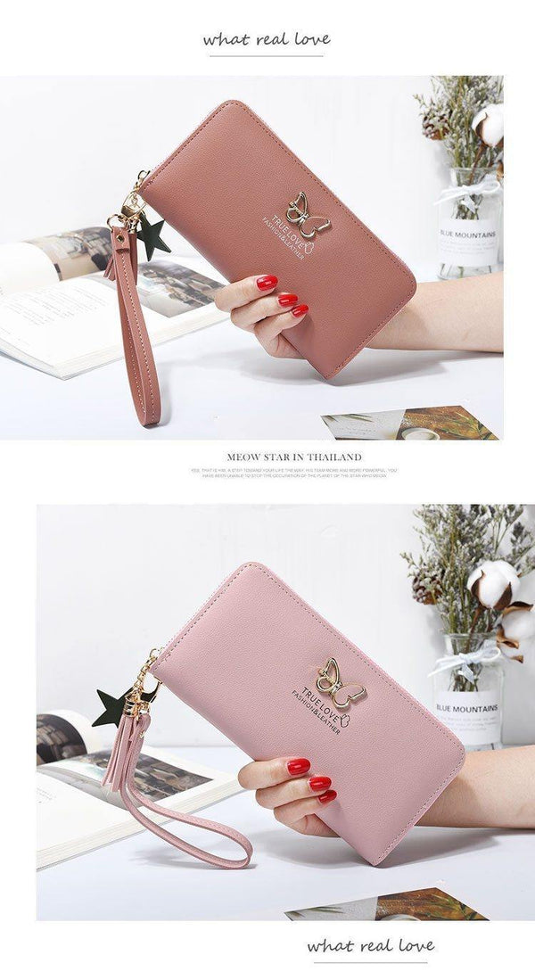 Planet Gates Women Wallet Butterfly Hollowed Best Wallet Female Case Phone Pocket Pouch Handbag Women's Purse Carteira Femme