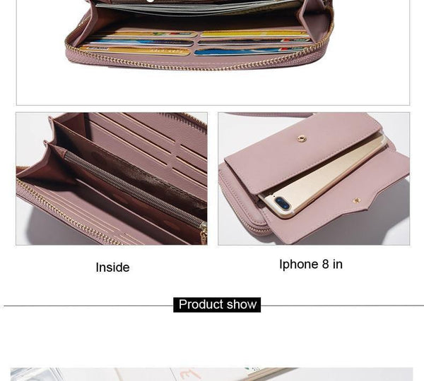 Planet Gates Women Wallet Clutch Cell Phone Pocket Card Holder Long Wallets Female Wristband Ladies Handbag Purse HOT