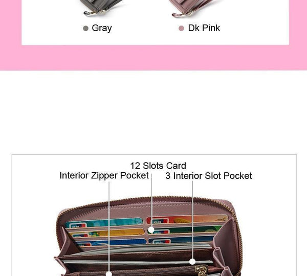 Planet Gates Women Wallet Clutch Cell Phone Pocket Card Holder Long Wallets Female Wristband Ladies Handbag Purse HOT