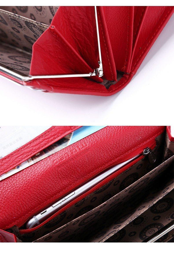 Planet Gates Women Wallet Genuine Leather High Quality Coin Purse Female Cowhide