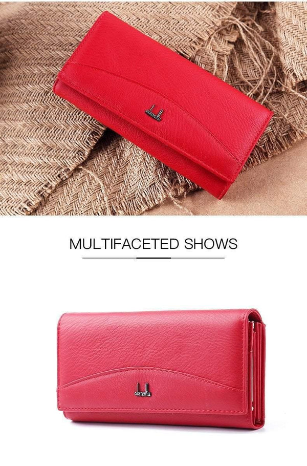 Planet Gates Women Wallet Genuine Leather High Quality Coin Purse Female Cowhide