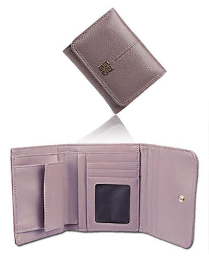 Planet Gates Women Wallet Genuine Leather Short Card Holder Coin Purse Ladies Leather Wallets Mini Small Wallet High Quality Fashion Wallet