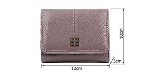 Planet Gates Women Wallet Genuine Leather Short Card Holder Coin Purse Ladies Leather Wallets Mini Small Wallet High Quality Fashion Wallet