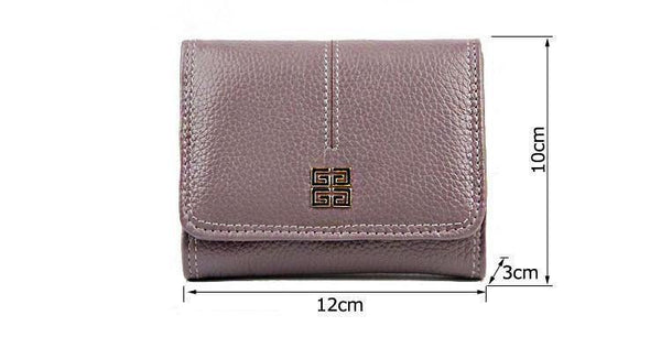 Planet Gates Women Wallet Genuine Leather Short Card Holder Coin Purse Ladies Leather Wallets Mini Small Wallet High Quality Fashion Wallet