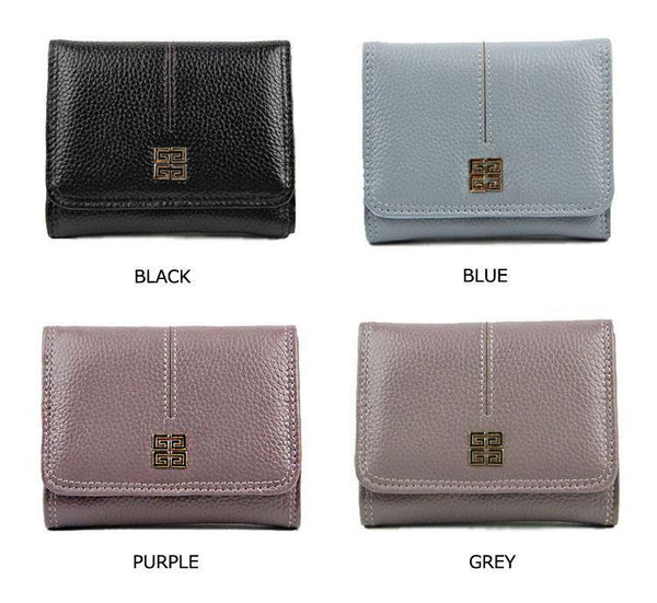 Planet Gates Women Wallet Genuine Leather Short Card Holder Coin Purse Ladies Leather Wallets Mini Small Wallet High Quality Fashion Wallet